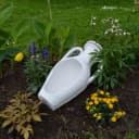 gartendekoparadies.de Pflanzkübel Amphore Grau Steinguss Bild 2