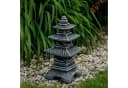 gartendekoparadies.de Gartenfigur Steinlampe Pagode Japanische Steinlaterne Mehrfarbig Bild 2