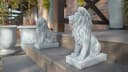 gartendekoparadies.de Löwen Statue 2er-Set Steinfigur Torwächter 34 cm Bild 5