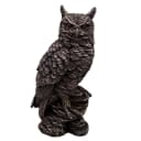 gartendekoparadies.de Gartenfigur Eule Uhu Steinfigur Grau Antik Bild 1