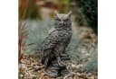 gartendekoparadies.de Gartenfigur Eule Uhu Steinfigur Grau Antik Bild 2