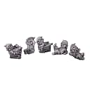 gartendekoparadies.de Gartenfigur 5er Set Gnom Familie Steinfiguren Grau Bild 1