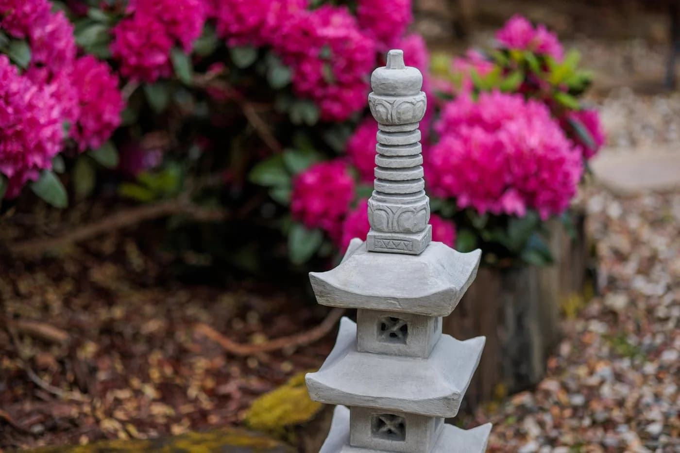 gartendekoparadies.de Japanische Steinpagode Grau Frostsicher - Bild 3