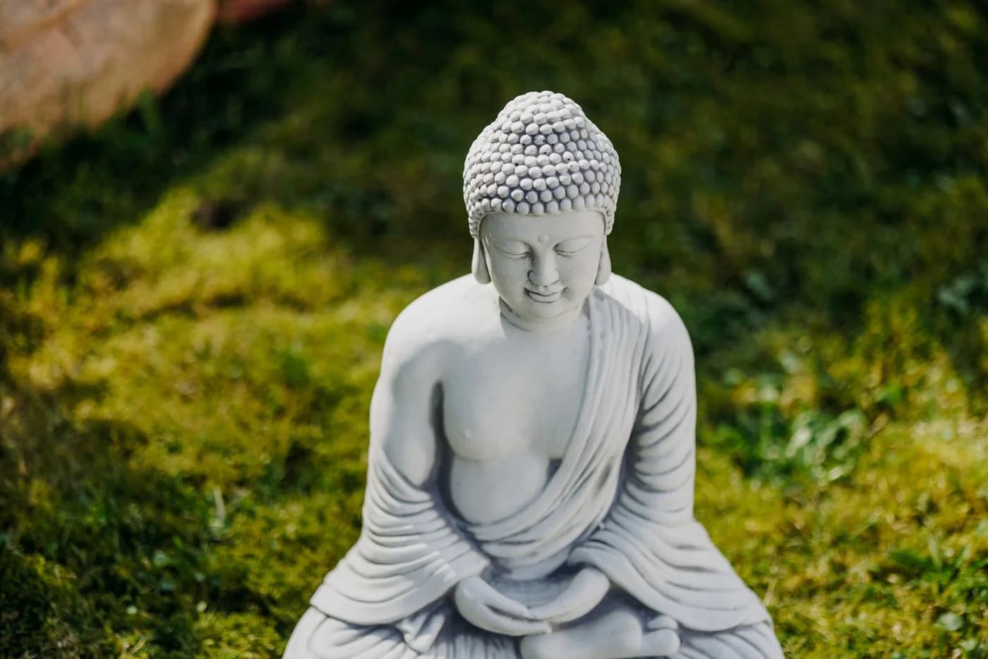 gartendekoparadies.de Buddha Statue Grau Steinfigur - Bild 4