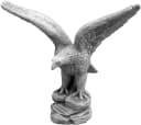 gartendekoparadies.de Gartenfigur Adler grau Stein Bild 1