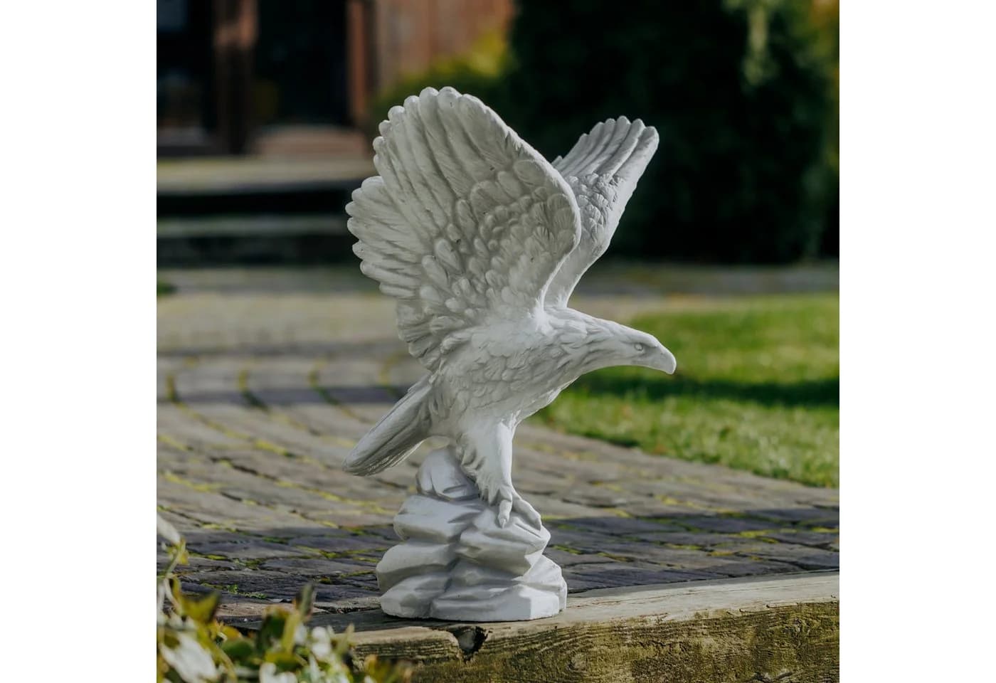 gartendekoparadies.de Gartenfigur Steinadler Grau - Bild 2