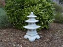 gartendekoparadies.de Gartenfigur Steinlampe Pagode japanische Steinlaterne 46 cm 14 kg Frostsicher Bild 3