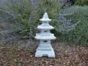 gartendekoparadies.de Gartenfigur Steinlampe Pagode japanische Steinlaterne 46 cm 14 kg Frostsicher Bild 5