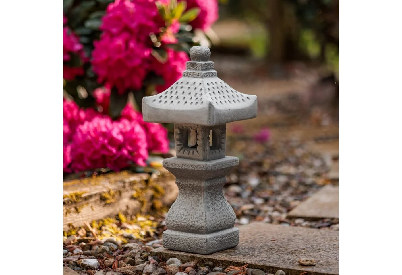 gartendekoparadies.de Japanische Steinlaterne Grau Tachi-Gata - Bild 2