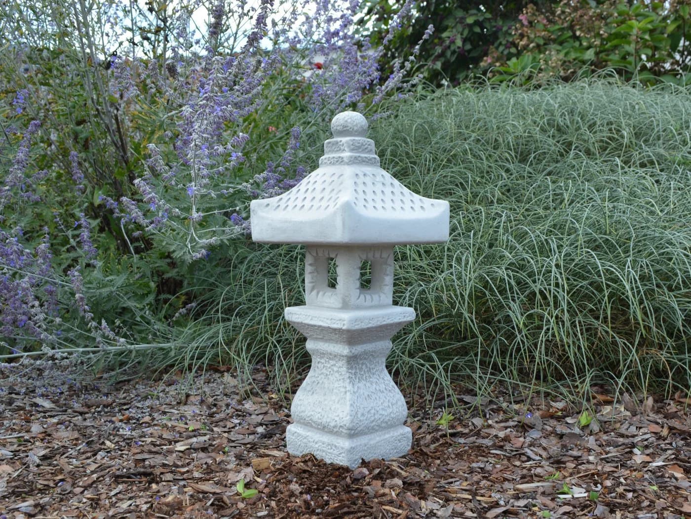 gartendekoparadies.de Japanische Steinlaterne Grau Tachi-Gata - Bild 5