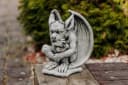 gartendekoparadies.de Gargoyle Statue Nachdenklich Steinfigur 27 cm Bild 5