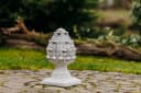 gartendekoparadies.de Gartenfigur Pinienzapfen Grau Stein Bild 5