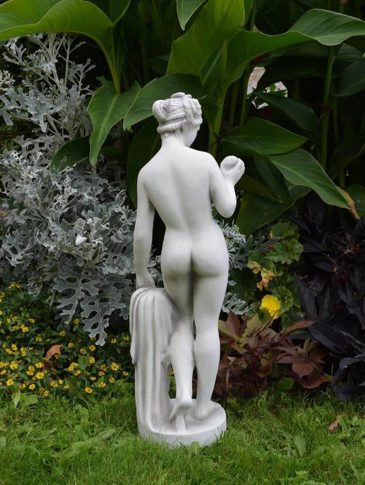 gartendekoparadies.de Venus Statue Grau Steinfigur - Bild 4