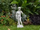 gartendekoparadies.de Gartenfigur David Statue Grau Kunststein Bild 3