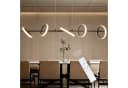 ZMH LED Pendelleuchte Modern Dimmbar Schwarz Silber Bild 2