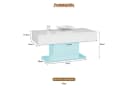 radelldar Couchtisch Wohnzimmertisch Hochglanz 110x55x50cm,USB Bild 1