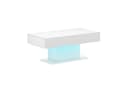 radelldar Couchtisch Wohnzimmertisch Hochglanz 110x55x50cm,USB Bild 2