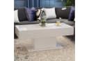 radelldar Couchtisch Wohnzimmertisch Hochglanz 110x55x50cm,USB Bild 3