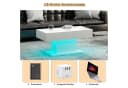 radelldar Couchtisch Wohnzimmertisch Hochglanz 110x55x50cm,USB Bild 5