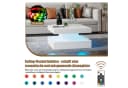 radelldar Couchtisch Wohnzimmertisch Weiß Hautähnliche Textur USB-Beleuchtung Bild 5