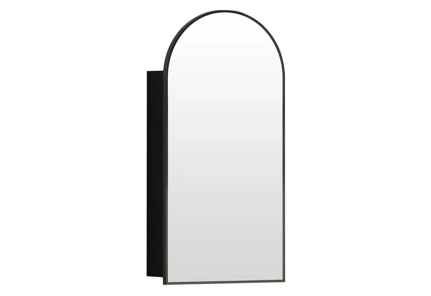 radelldar Badezimmerspiegelschrank 40/50cm Badmöbel Schwarz - Bild 2
