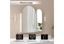 radelldar Badezimmerspiegelschrank Bogen 61x12x70 cm Silbrig Bild 4