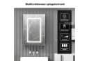 radelldar Badezimmerspiegelschrank mit Beleuchtung und Ablage, Badschrank hängend Badmöbel Bild 4