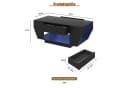 radelldar Couchtisch Boot-Form Weiß/Schwarz mit LED-Beleuchtung & 2 Schubladen Bild 1