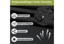 TLGREEN Gartenlounge-Set 4-teilig Schwarz Stahl Textilene Bild 4