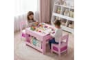 TLGREEN Kindersitzgruppe 3-in-1 Multifunktional Rosa mit Whiteboard Bild 1
