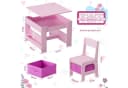 TLGREEN Kindersitzgruppe 3-in-1 Multifunktional Rosa mit Whiteboard Bild 3