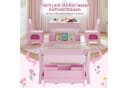 TLGREEN Kindersitzgruppe 3-in-1 Multifunktional Rosa mit Whiteboard Bild 4