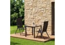TLGREEN Gartentisch 75x75 Schwarz DPC Metallgestell Bild 1