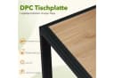 TLGREEN Gartentisch 75x75 Schwarz DPC Metallgestell Bild 4