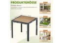 TLGREEN Gartentisch 75x75 cm DPC Metallgestell Anthrazit Bild 3