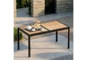 TLGREEN Gartentisch DPC Schwarz 150x80 cm Bild 1