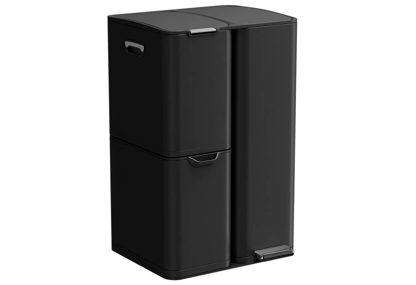 TLGREEN Mülltrennsystem 60L Edelstahl 3 Fächer Soft-Close - Bild 2
