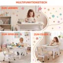 TLGREEN Kindertisch Set mit höhenverstellbarem Stuhl und Stauraum Bild 5