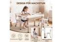 TLGREEN Kindertisch 3-teilig höhenverstellbar mit Stühlen Grau-Gelb Bild 5