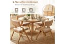 TLGREEN 4er Set Klappstühle Naturholz Grau Beige Bild 5