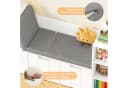 HOMECHO Kinderregal mit Sitzbank und Spielzeugaufbewahrung Rosa/Weiß Bild 1
