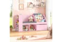 HOMECHO Kinderregal mit Sitz und Leseecke Weiß Bild 1