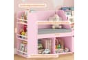 HOMECHO Kinderregal mit Sitz und Leseecke Weiß Bild 3