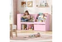 HOMECHO Kinderregal mit Sitz und Leseecke Weiß Bild 5