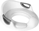 TLGREEN Baby-Toilettensitz Kinder WC Sitz mit PU-Kissen und Handläufen Weiß Bild 2