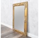 LebensWohnArt Barock Spiegel BESSA 70x50cm Gold-Antik Holzrahmen Bild 3