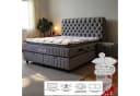 gowoll Boxspringbett Fluffy Grau mit Matratze und Topper 140x200 160x200 180x200 Bild 2