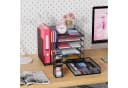 SURFOU Schreibtisch Organizer Schwarz 5-stufig mit Schublade Bild 3