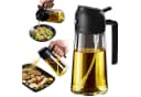 SURFOU Ölspender 2-in-1 Ölsprühflasche Glas 470ml Schwarz/Weiß Bild 2