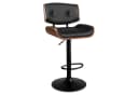 ALFORDSON Barhocker Verstellbar PU-Leder Schwarz 360° Drehung Bild 2